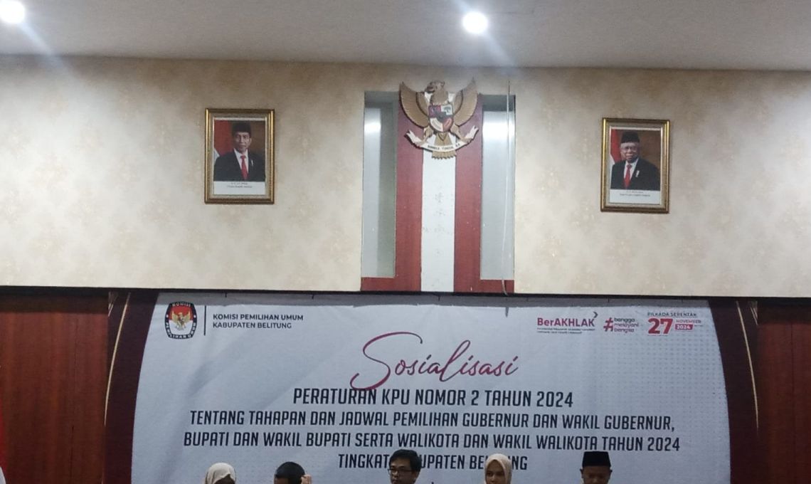 KPU Billiton Meluncurkan Layanan Helpdesk Pencalonan Pilcada 2024.